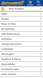 Mobile Screenshot of partymaterial.de